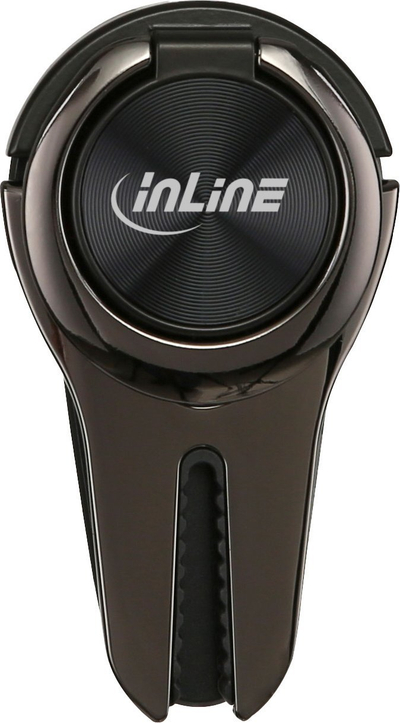 Mbajtëse telefoni InLine 3in1 Smartclip, për makinë dhe tavolinë, vetëngjitëse, e zezë