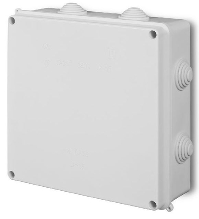 Kuti shpërndarëse Elektro-Plast EP-LUX PK-8, IP55, 196 x 196 x 78mm, gri
