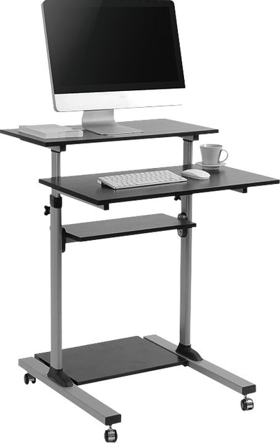 Tavolinë pune mobile LogiLink Compact BP0070, lartësi e rregullueshme, kapacitet 60 kg, e bardhë