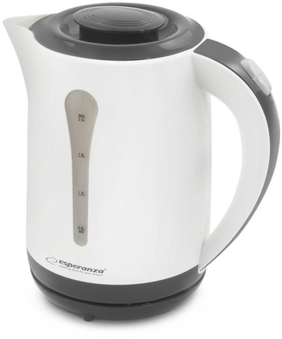 Çajnik Esperanza, 2.5 L, 2200 W, i bardhë