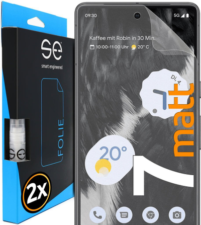 Folie mbrojtëse matte Smart Engineered 3D për Google Pixel 7, set 2 copë, transparente