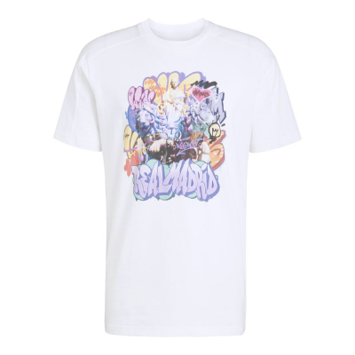 Блуза Adidas Performance Real Madrid Tee, памук, бела