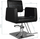 Karrige parukerie Hair System SM313, lëkurë eko, bazë kromi, e zezë