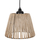 Llambë tavani Indoor Space HM7483.12, metal dhe bambu, 20x15x75 cm, ngjyrë natyrale