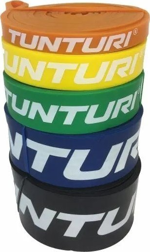 Shirit rezistence Tunturi Power Band Heavy, i gjërë, me rezistencë të lartë, blu
