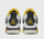 Atlete Nike Air Jordan 4 Retro W AQ9129-101, lëkurë, të bardha me të verdhë