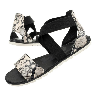 Sandale Sorel Ella II Sandal W NL4043-010, lëkurë, EVA, të zeza