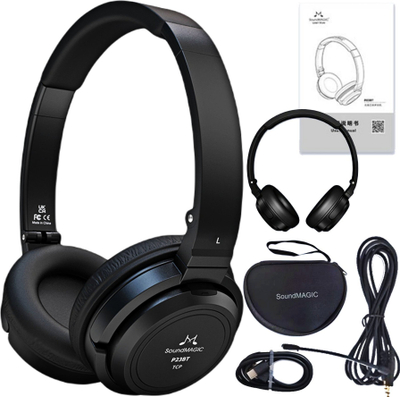 Kufje SoundMAGIC P23BT, Bluetooth 5.0, mbi vesh, të zeza