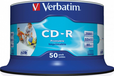 Disqe Verbatim CD-R 700 MB 52x (43438), 50 copë 