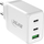 Ѕиден полнач InLine GaN, 65W, 3 порти USB C и USB A, бел