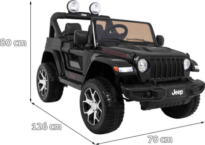 Makinë elektrike për kalamaj JEEP Wrangler Rubicon, 12V, 4x45W, me telekomandë