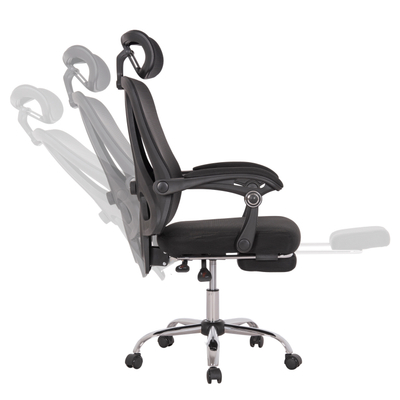 Karrige zyre BARNET HM18258.01, mesh, me mbështetëse këmbësh, e zezë
