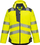 Xhaket pune Portwest T400 PW3, dimrore hi vis, që s’e kap uji, e verdhë me të zezë