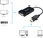 Adaptues DisplayPort në VGA HDMI DVI Equip, Full HD 1080p, i zi