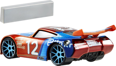 Lodër makinë metalike Disney Cars Nascar DC, 1:55, me pit stop, shumëngjyrëshe