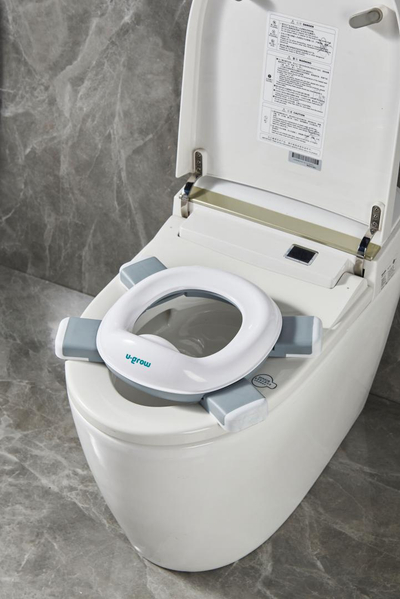 Ndenjëse tualeti portative U-Grow 2 in 1, e palosshme, 28.5x26.2x15 cm, gri