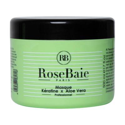 Maskë për flokë Rosebaie Paris Masque, Aloe Vera & Keratine, 500ml