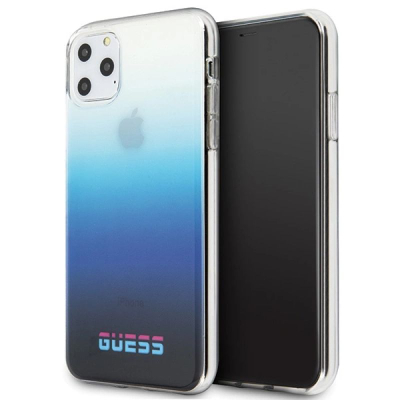 Kllëf telefoni Guess California GUHCN58DGCNA, për iPhone 11, gradient, blu