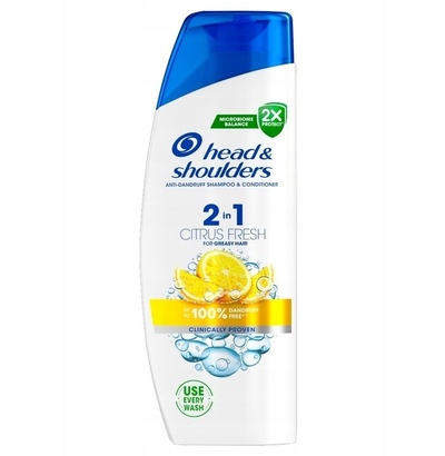 Shampoo 2 në 1 Head &amp; Shoulders Citrus Fresh, kundër zbokthit, 330 ml