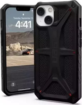 Mbulesë mbrojtëse UAG Monarch për iPhone 14 Max, kevlar, e zezë