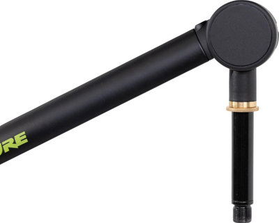 Krah mikrofoni Gator SH-BROADCAST1 Shure, artikulues, për podcast, i zi