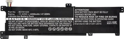 Bateri laptopi CoreParts MBXAS-BA0085, zëvendësuese, e zezë