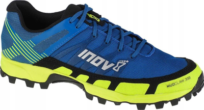 Atlete trail për goca Inov-8 Mudclaw 300, terren me baltë, taban me kunja, blu neoni