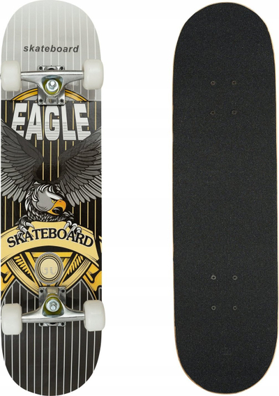 Skateboard Extreme Board Eagle, 78 x 20 cm, rrota PU ABEC 7, shumëngjyrësh