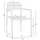 Kolltuk alumini Ronny 53x51x80Hcm (HM5998.02), bardhë
