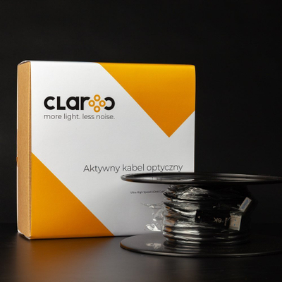 Kabllo HDMI Claroc FEN HDMI 21 60M, 60m, Ultra High Speed 2.1, e zezë