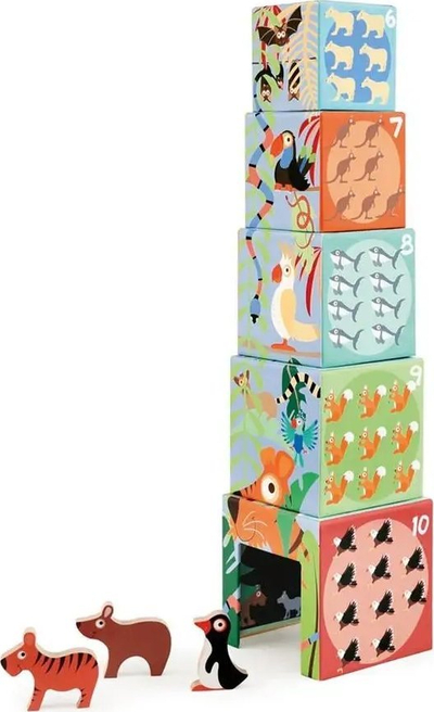 Kullë grumbullimi Scratch World Animal, 10 blloqe, edukative, shumëngjyrëshe
