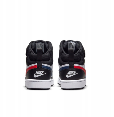 Atlete Nike Court Borough Mid 2 GS për kalamoj, të bardha me të zeza e të kuqe