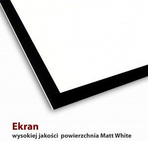 Ekran projektues Art FS-119, elektrik, Matt White, i bardhë