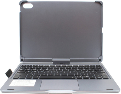Tastierë me kapak RealPower PadStand 10.9, Bluetooth, për tablet 10.9", gri