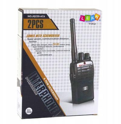 Set lodër walkie talkie Range, 50-60m, ekran LCD, shumëngjyrëshe