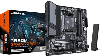 Pllakë amë Gigabyte B550M Gaming X, AM4, mATX, WiFi 6