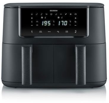 Fritezë me ajër të nxehtë Severin FR 2463 Dual, 2 x 4L, 2600W, e zezë