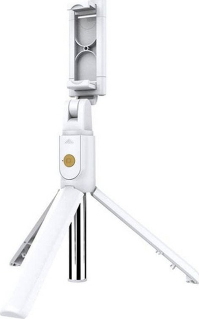 Shkop selfie me tripod K07, me telekomandë Bluetooth, i bardhë