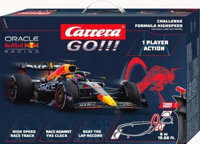 Pistë garash Carrera GO!!! Formula High Speed, 6 m, 1:43, e zezë