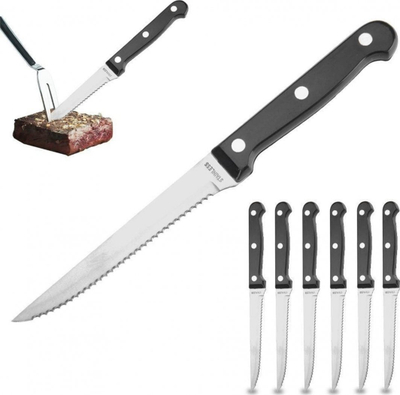 Set thikash për biftek Excellent Houseware, 6 copë, 21 cm