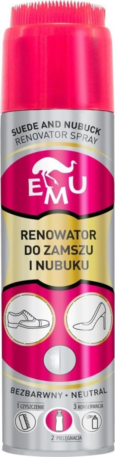 Spraj rigjenerues EMU Renovator, për zamoç dhe nubuck, pa ngjyrë, 250ml