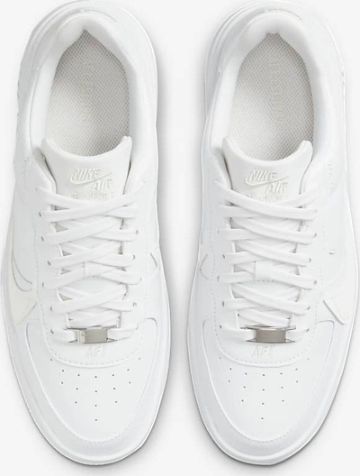Atlete Nike Air Force 1 PLT.AF.ORM me platformë, për goca, të bardha
