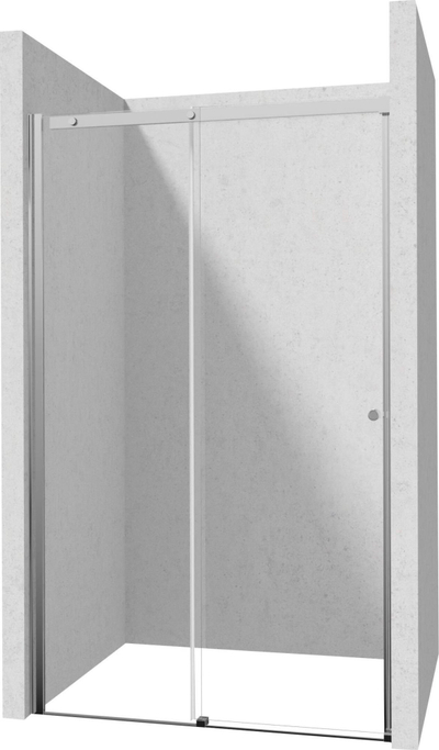 Врата за туш Deante Kerria Plus, лизгачка 140 cm, проѕирно стакло TOTALWHITE