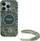 Mbulesë telefoni Guess IML Flowers Allover Electro and Pearl Strap MagSafe për iPhone 16 Pro 6.3\", me rrip me rruaza, jeshile
