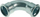Bërryl sprinkler çeliku 90° VSH 1511068022, diametër 35mm, i galvanizum, ngjyrë argjend