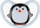 Qetësues për bebe NUK Space Penguin, silikon, anatomik, blu