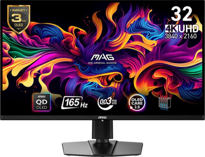 Monitor gaming MSI MAG 321UP QD OLED, 31.5\", 4K Ultra HD, i zi