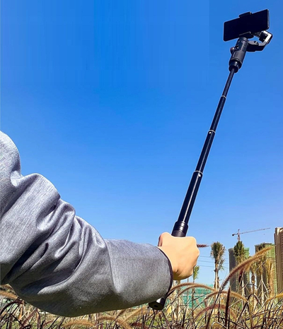Стап за селфи Aochuan Telescopic Arm Grip, 73 cm, приклучок 1/4\", црн