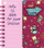 Fletore Santoro Vocabulary Learning Fireworks, me spirale, format i vogël, burgundy