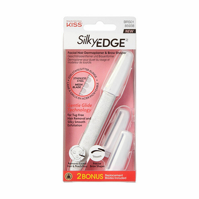 Set brisk për rrojë KISS Premium Brow & Facial Grooming Tool, 1 x brisk + 2 x tehe rezervë